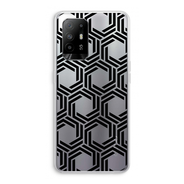 Geometrisch patroon: Oppo A95 5G Transparant Hoesje