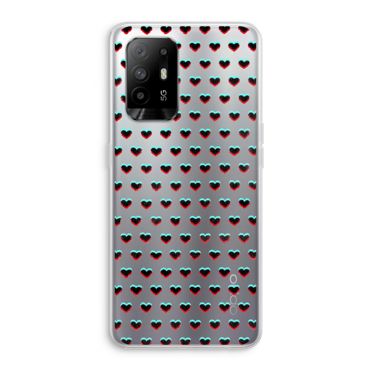 Hartjes: Oppo A95 5G Transparant Hoesje