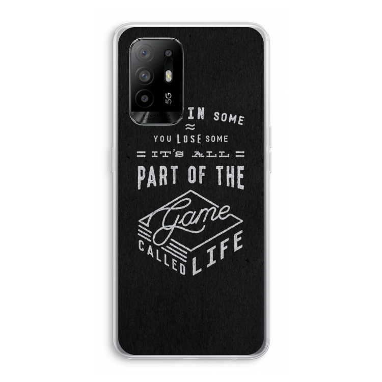 Life: Oppo A95 5G Transparant Hoesje