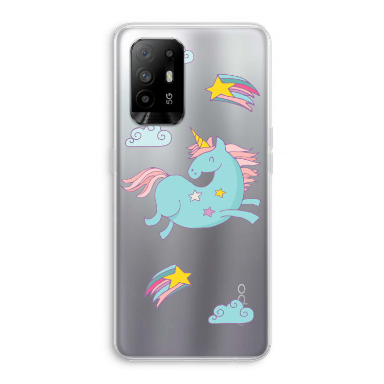 Vliegende eenhoorn: Oppo A95 5G Transparant Hoesje