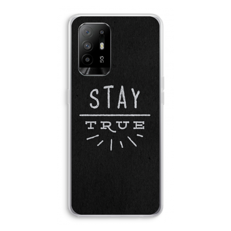 Stay true: Oppo A95 5G Transparant Hoesje