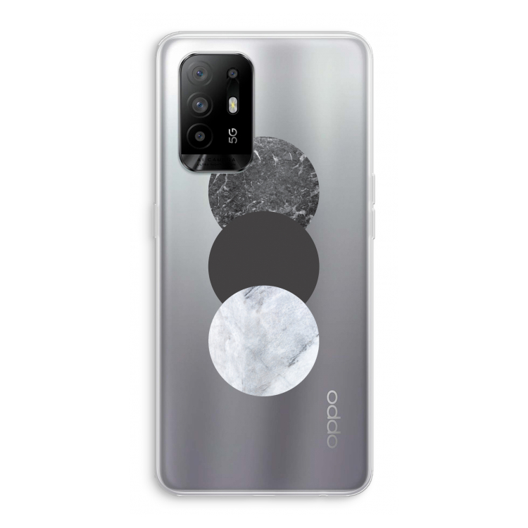 Marmeren cirkels: Oppo A95 5G Transparant Hoesje