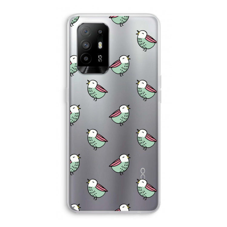 Vogeltjes: Oppo A95 5G Transparant Hoesje