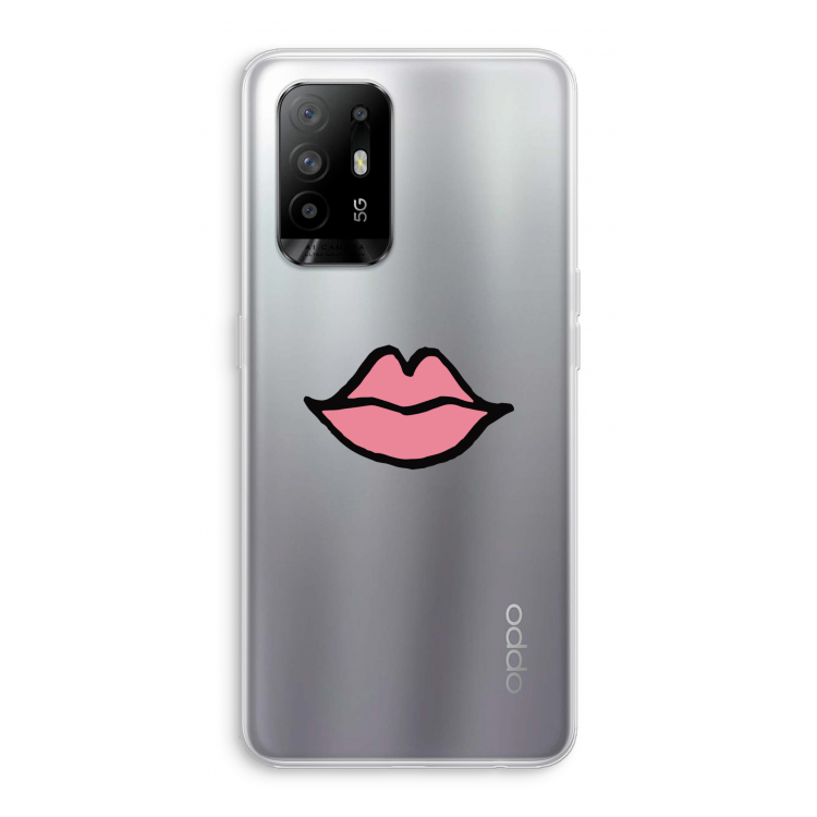 Kusje: Oppo A95 5G Transparant Hoesje