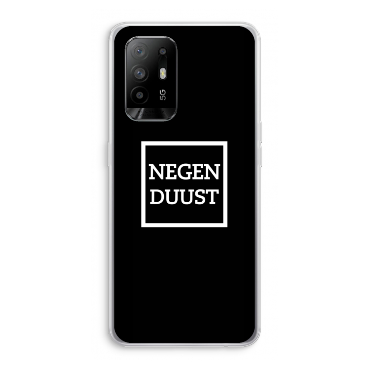 Negenduust black: Oppo A95 5G Transparant Hoesje