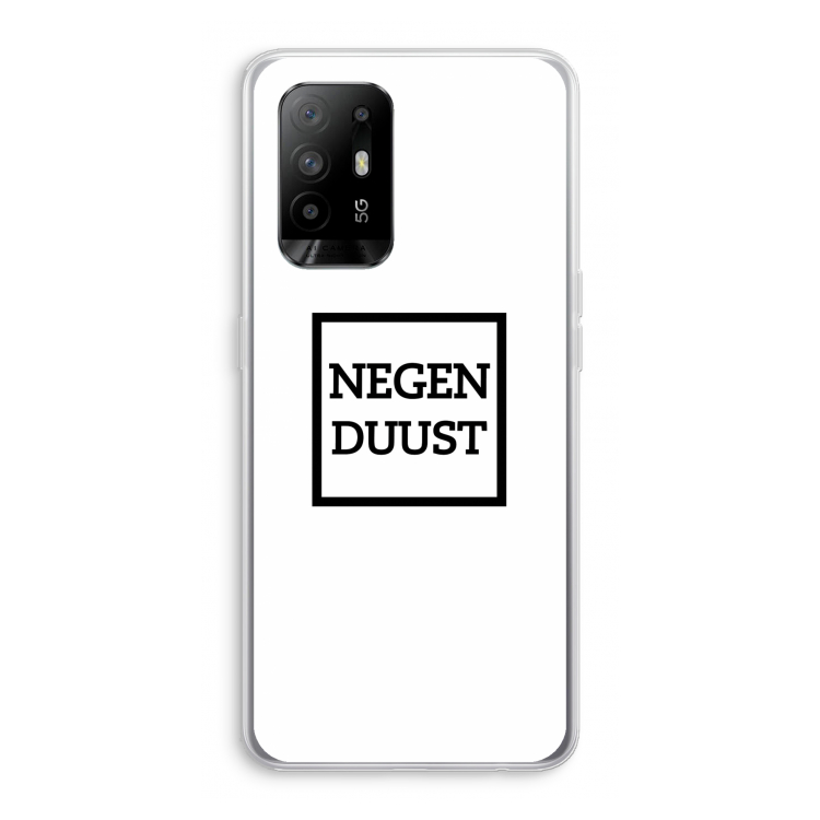 Negenduust vierkant: Oppo A95 5G Transparant Hoesje