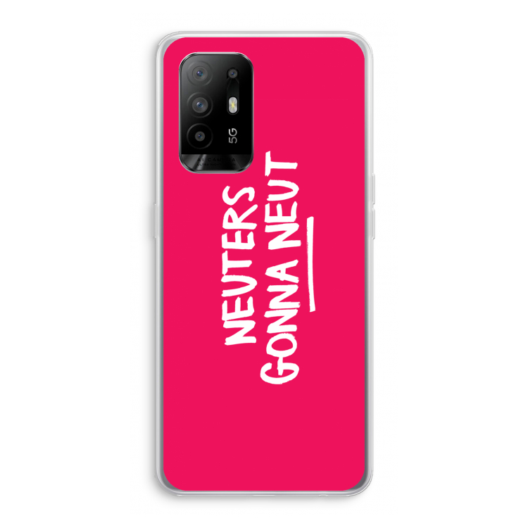 Neuters (roze): Oppo A95 5G Transparant Hoesje