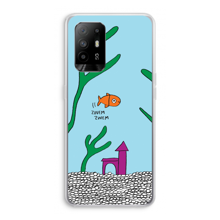 Aquarium: Oppo A95 5G Transparant Hoesje