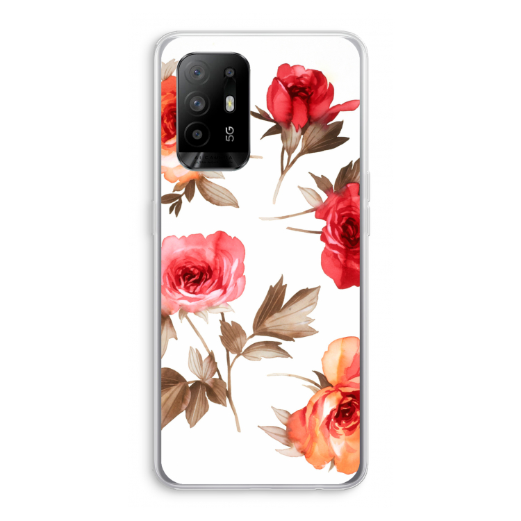 Roosjes: Oppo A95 5G Transparant Hoesje