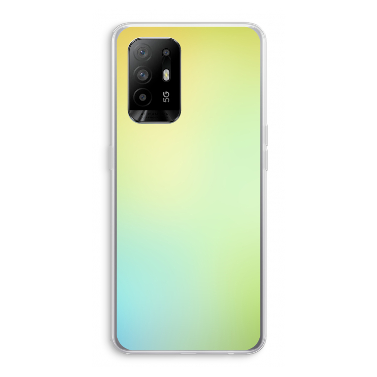 Minty mist pastel: Oppo A95 5G Transparant Hoesje