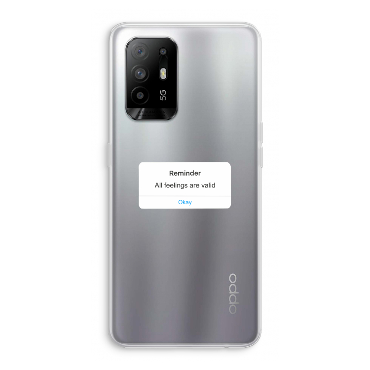 Reminder: Oppo A95 5G Transparant Hoesje