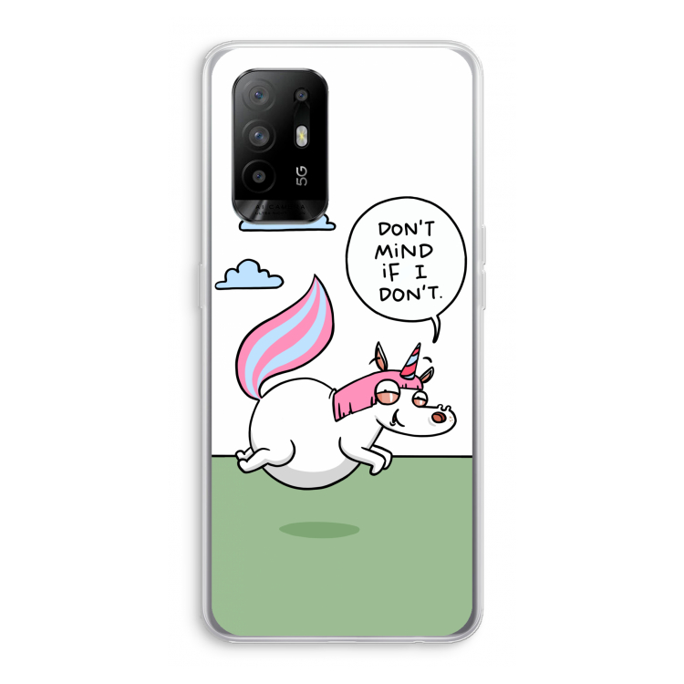 Unicorn: Oppo A95 5G Transparant Hoesje