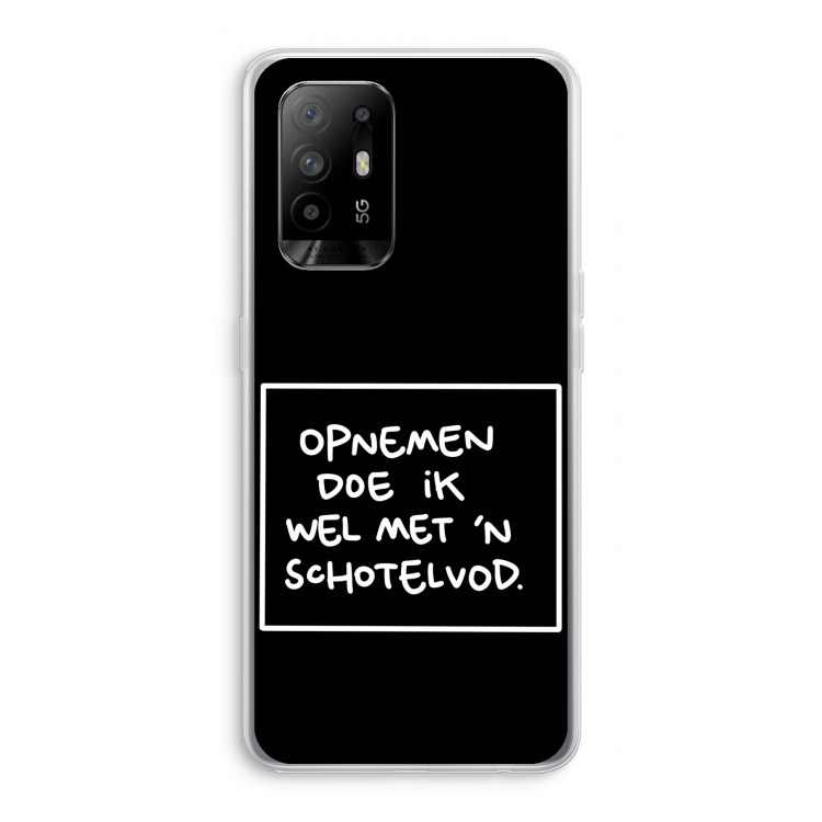 Schotelvod: Oppo A95 5G Transparant Hoesje