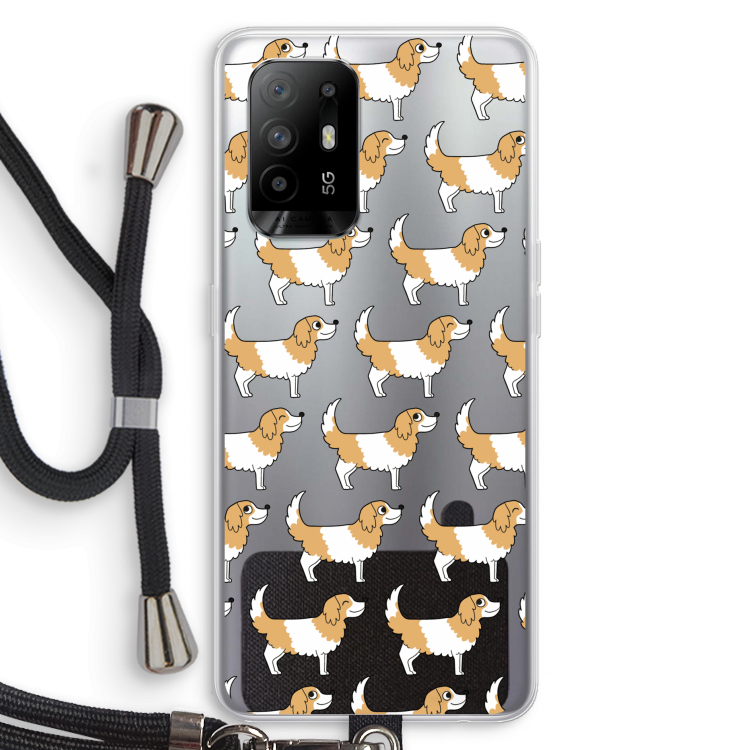 Doggy: Oppo A95 5G Transparant Hoesje met koord