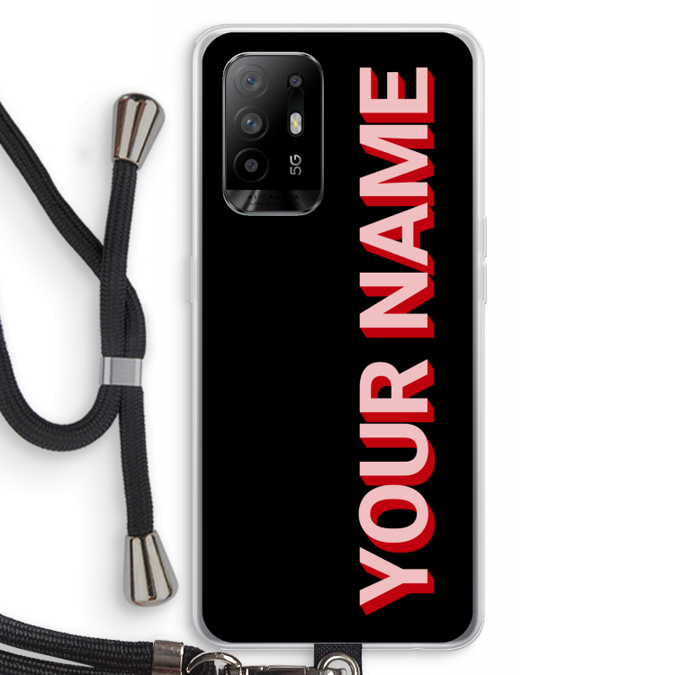 Namecase: Oppo A95 5G Transparant Hoesje met koord