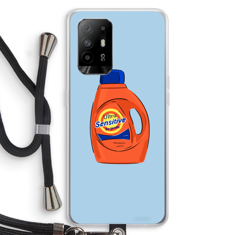 Ultra Sensitive: Oppo A95 5G Transparant Hoesje met koord