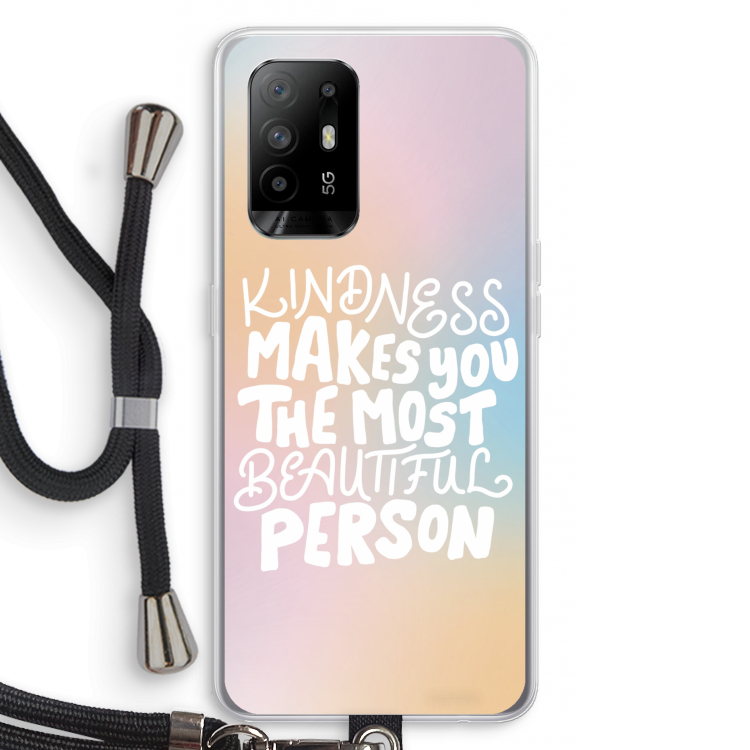 The prettiest: Oppo A95 5G Transparant Hoesje met koord