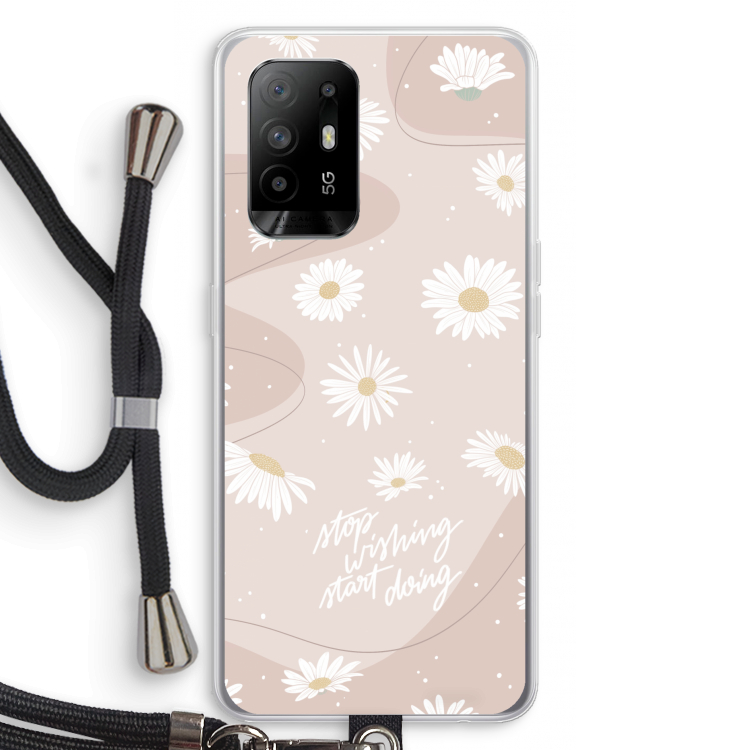 Daydreaming becomes reality: Oppo A95 5G Transparant Hoesje met koord