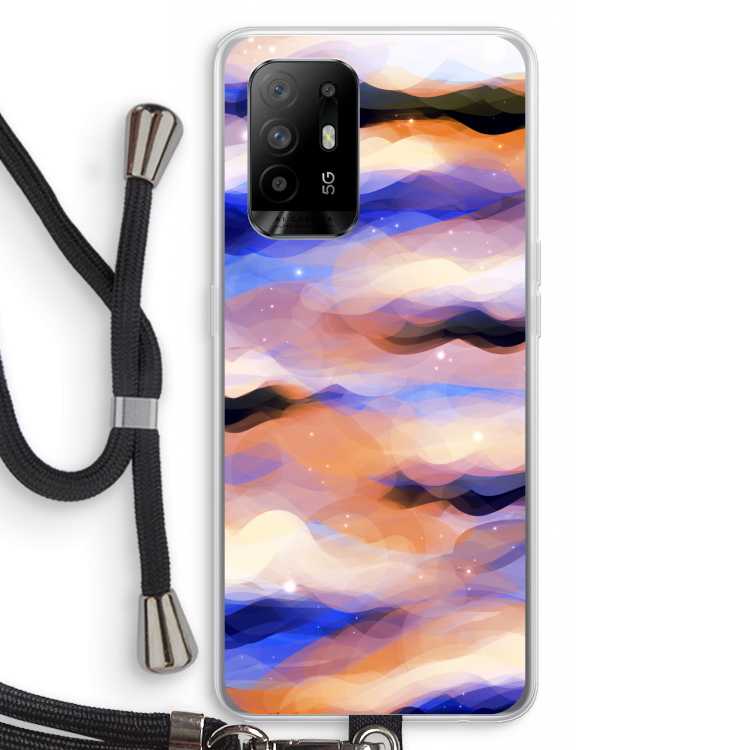 Donkere Wolken: Oppo A95 5G Transparant Hoesje met koord