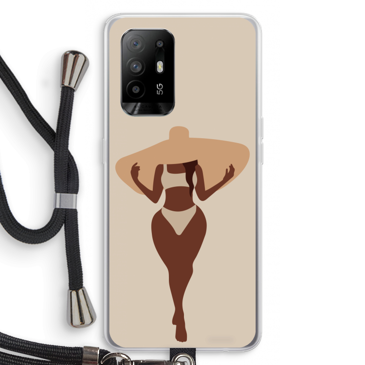 Let's get salty: Oppo A95 5G Transparant Hoesje met koord