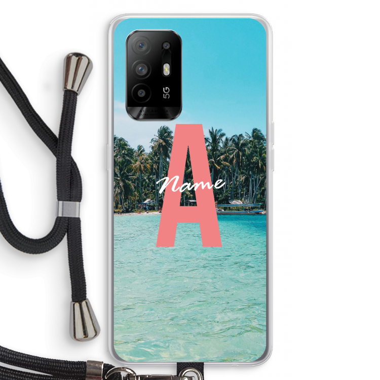 Pacific Dream: Oppo A95 5G Transparant Hoesje met koord