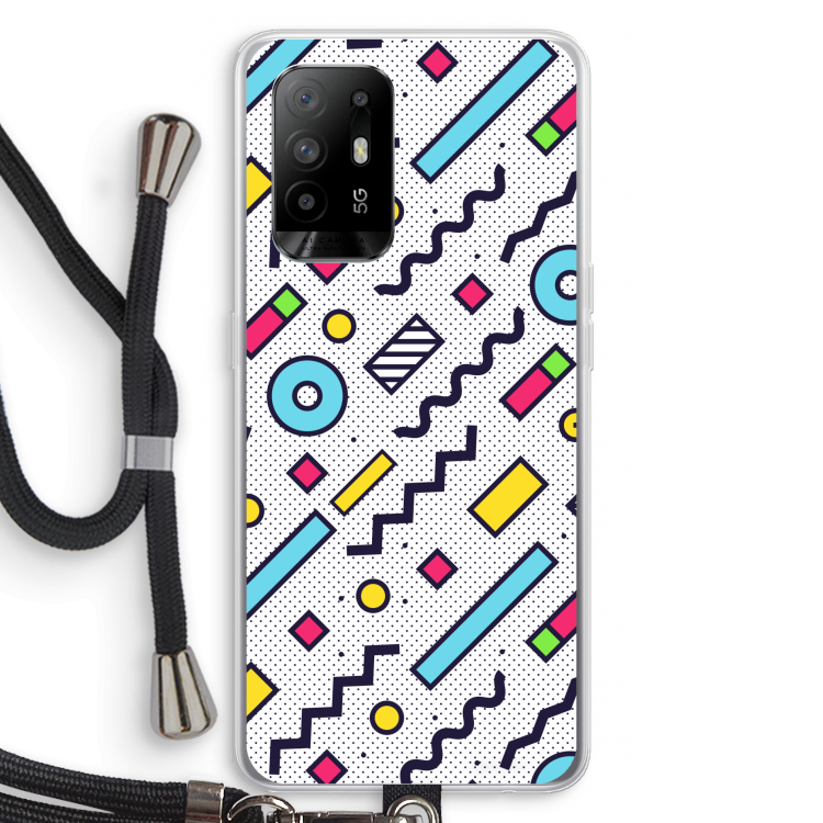 8-bit N°8: Oppo A95 5G Transparant Hoesje met koord