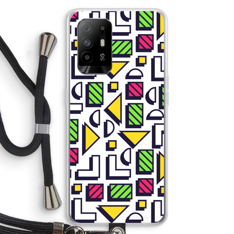 8-bit N°4: Oppo A95 5G Transparant Hoesje met koord