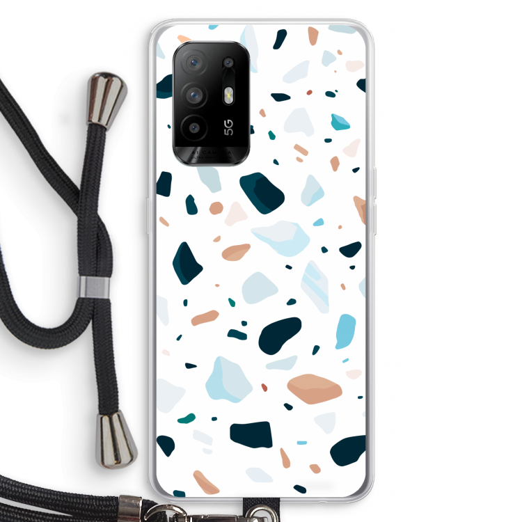 Terrazzo N°13: Oppo A95 5G Transparant Hoesje met koord