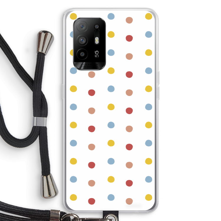 Bollen: Oppo A95 5G Transparant Hoesje met koord