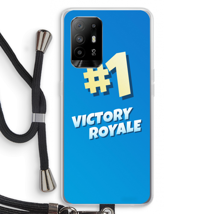 Victory Royale: Oppo A95 5G Transparant Hoesje met koord
