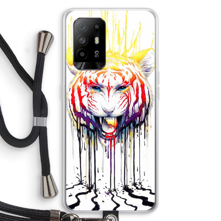 Fading: Oppo A95 5G Transparant Hoesje met koord