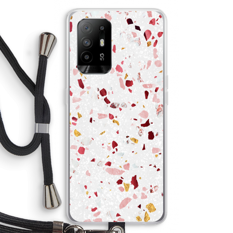 Terrazzo N°9: Oppo A95 5G Transparant Hoesje met koord