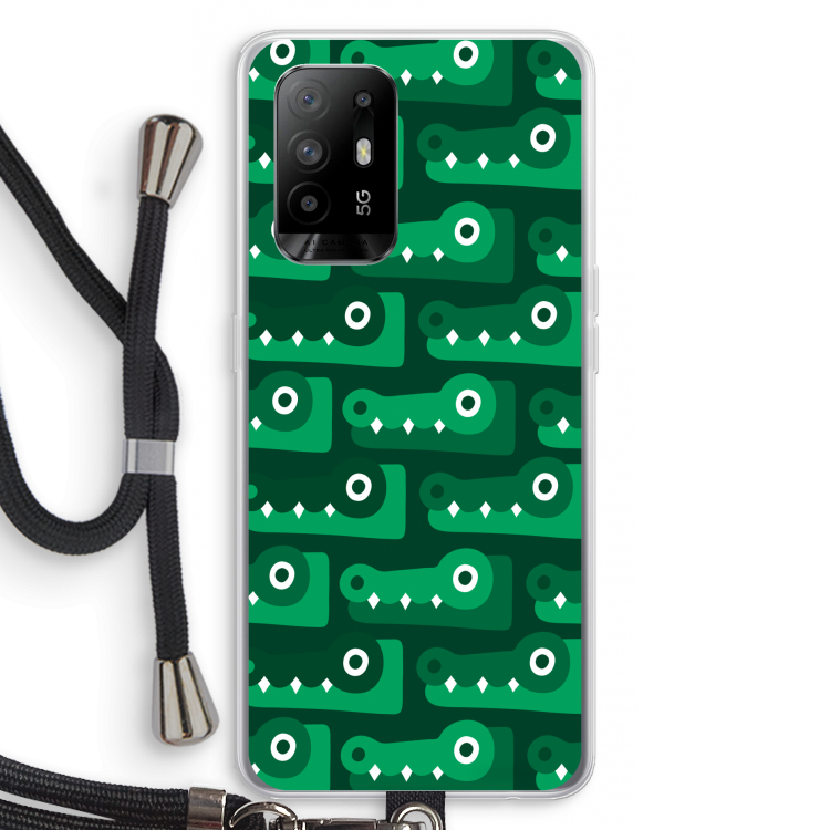 Crocs: Oppo A95 5G Transparant Hoesje met koord