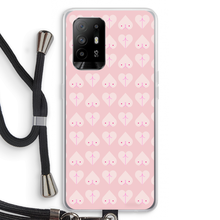 Ass 'n Titties: Oppo A95 5G Transparant Hoesje met koord