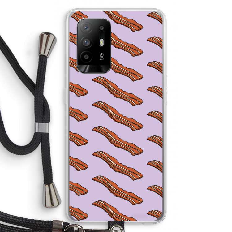 Bacon to my eggs #2: Oppo A95 5G Transparant Hoesje met koord