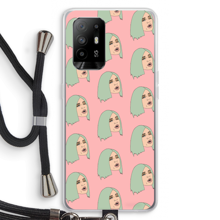 King Kylie: Oppo A95 5G Transparant Hoesje met koord