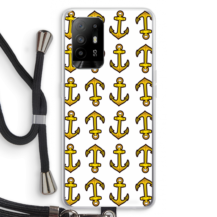 Musketon Anchor: Oppo A95 5G Transparant Hoesje met koord