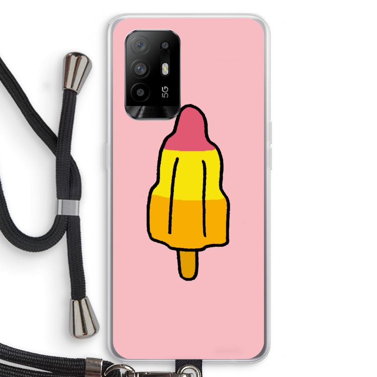 Raketijsje: Oppo A95 5G Transparant Hoesje met koord