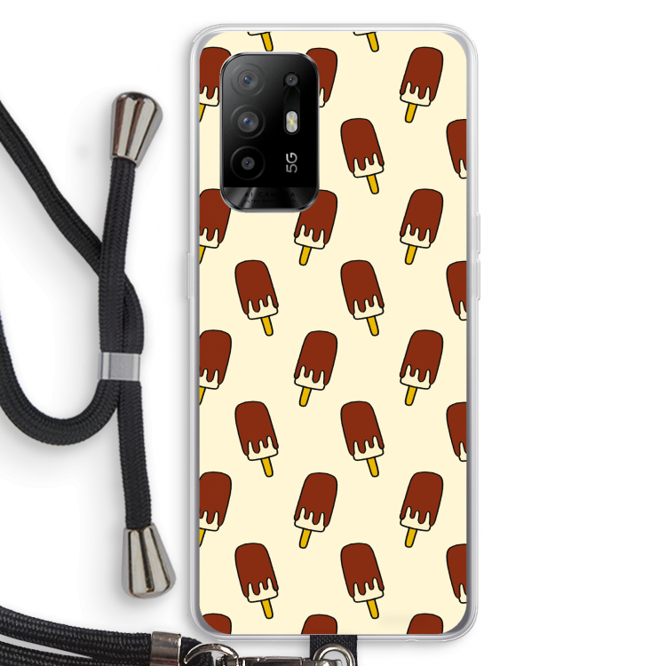 Yummy: Oppo A95 5G Transparant Hoesje met koord