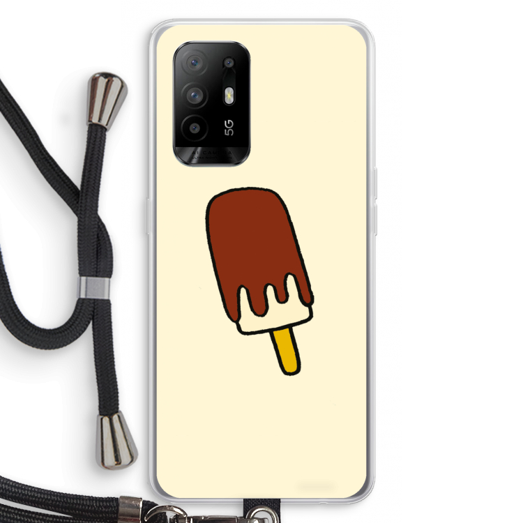 Frisco: Oppo A95 5G Transparant Hoesje met koord