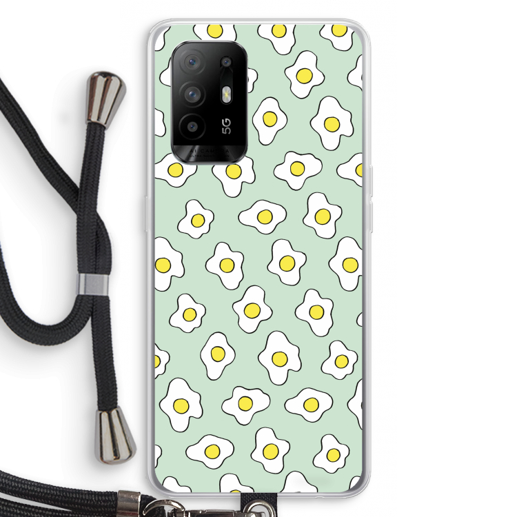 Spiegeleitjes: Oppo A95 5G Transparant Hoesje met koord