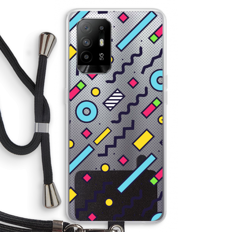 8-bit N°8: Oppo A95 5G Transparant Hoesje met koord