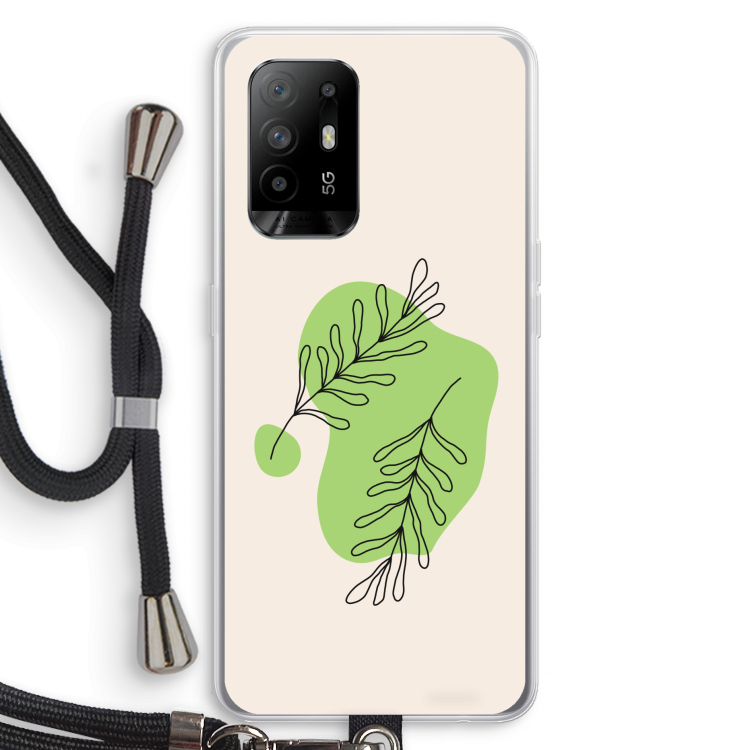 Beleaf in you: Oppo A95 5G Transparant Hoesje met koord