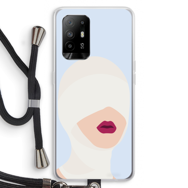 Incognito: Oppo A95 5G Transparant Hoesje met koord
