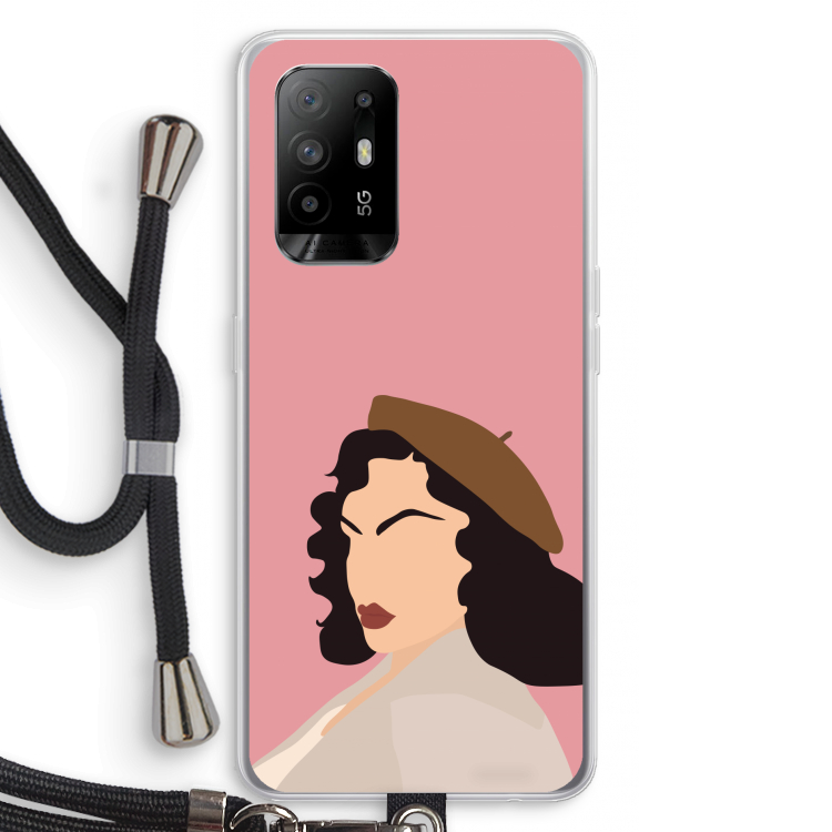 Confidence: Oppo A95 5G Transparant Hoesje met koord