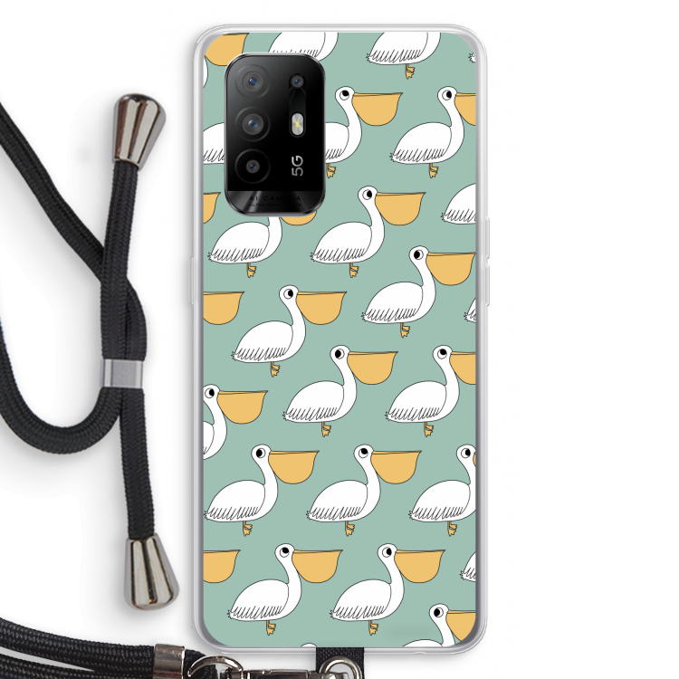 Pelican: Oppo A95 5G Transparant Hoesje met koord