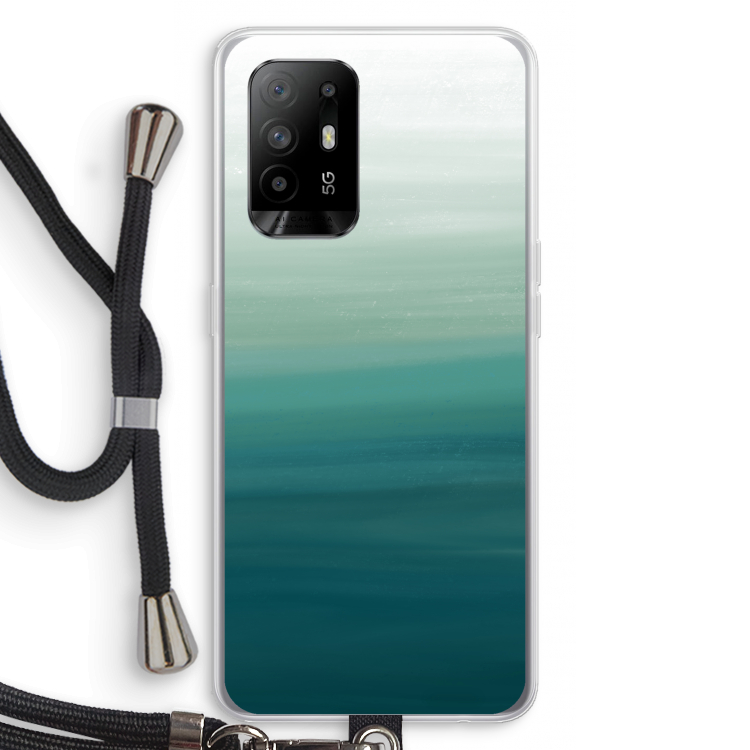 Ocean: Oppo A95 5G Transparant Hoesje met koord