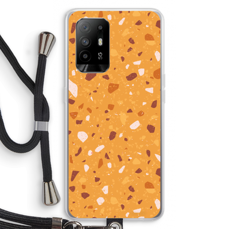 Terrazzo N°24: Oppo A95 5G Transparant Hoesje met koord