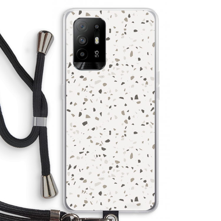 Terrazzo N°14: Oppo A95 5G Transparant Hoesje met koord