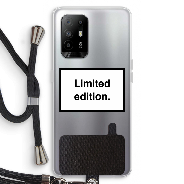 Limited edition: Oppo A95 5G Transparant Hoesje met koord